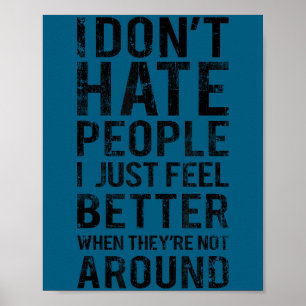 Niedlicher lustiger Introvertierten-Humor - ich ha Poster