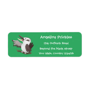 Niedlicher lustiger Lachen kookaburra Cartoon