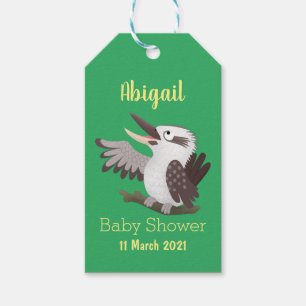 Niedlicher lustiger Lachen kookaburra Cartoon Geschenkanhänger