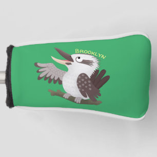 Niedlicher lustiger Lachen kookaburra Cartoon Golf Headcover