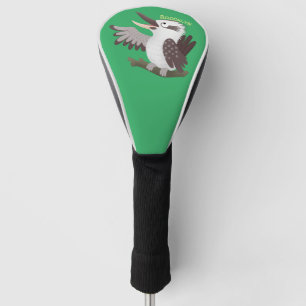Niedlicher lustiger Lachen kookaburra Cartoon Golf Headcover