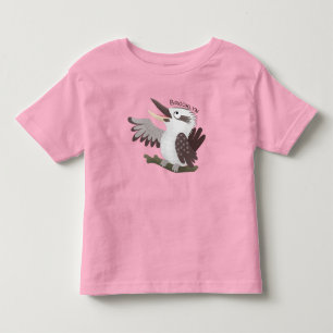 Niedlicher lustiger Lachen kookaburra Cartoon Kleinkind T-shirt