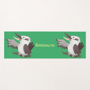 Niedlicher lustiger Lachen kookaburra Cartoon Yogamatte