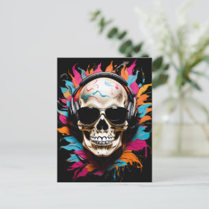 Niedlicher, lustiger Musikkapsel Postkarte