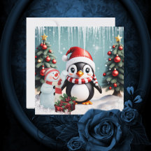 Niedlicher lustiger Pinguin.