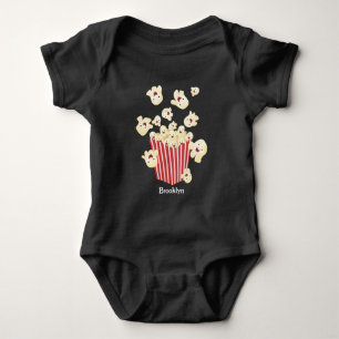Niedlicher lustiger Popcorn-Cartoon Baby Strampler