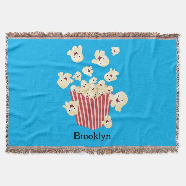 Niedlicher lustiger Popcorn-Cartoon Decke (Vorderseite)