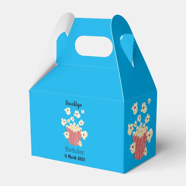 Niedlicher lustiger Popcorn-Cartoon Geschenkschachtel (Vorderseite)