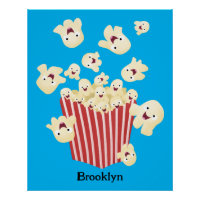 Niedlicher lustiger Popcorn-Cartoon