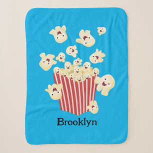 Niedlicher lustiger Popcorn-Cartoon Sherpadecke