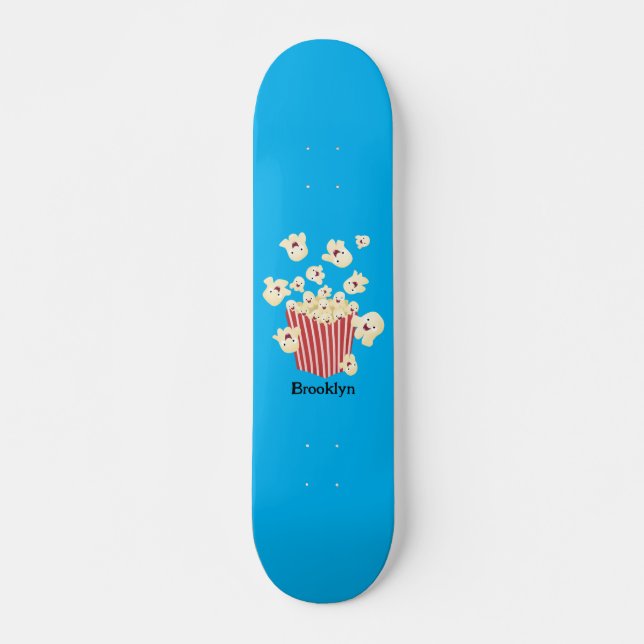 Niedlicher lustiger Popcorn-Cartoon Skateboard (Vorne)