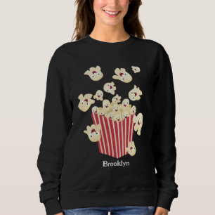 Niedlicher lustiger Popcorn-Cartoon Sweatshirt