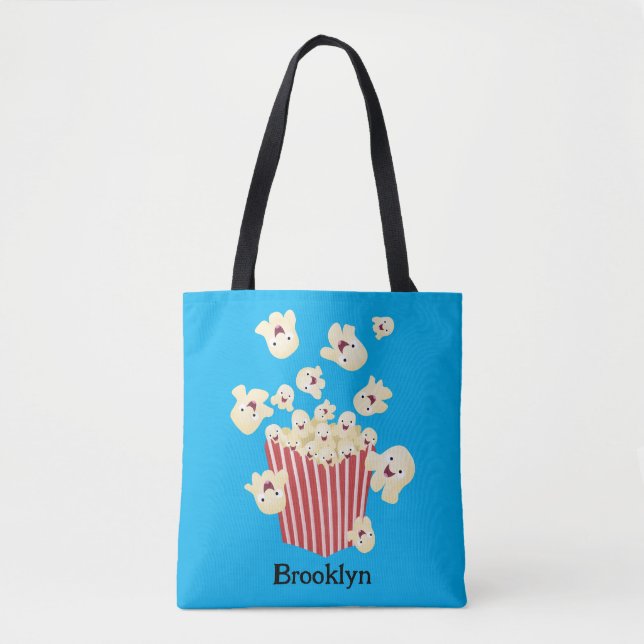 Niedlicher lustiger Popcorn-Cartoon Tasche (Vorderseite)