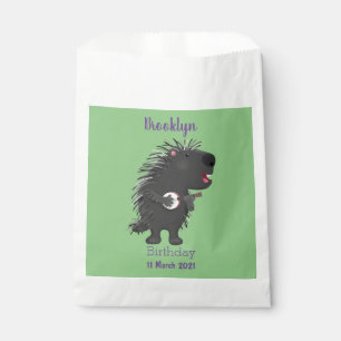 Niedlicher, lustiger Porcuppspiel Banjo Cartoon Geschenktütchen