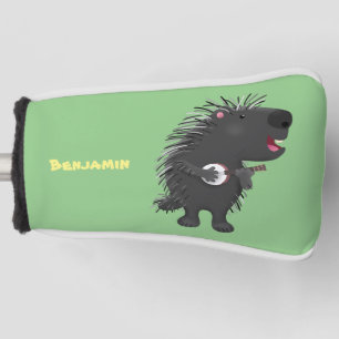 Niedlicher, lustiger Porcuppspiel Banjo Cartoon Golf Headcover