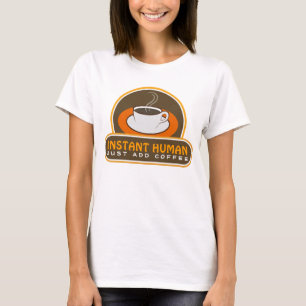 Niedlicher lustiger sofortiger Mensch Browns T-Shirt