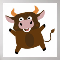 Niedlicher lustiger Stier