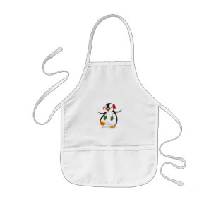 Niedlicher lustiger WinterPenguin Kinderschürze