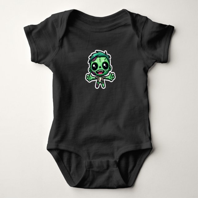 Niedlicher, lustiger Zombie Baby Strampler (Vorderseite)