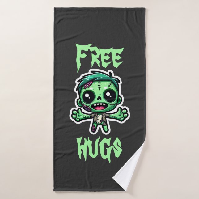Niedlicher, lustiger Zombie Badehandtuch (Badehandtuch)