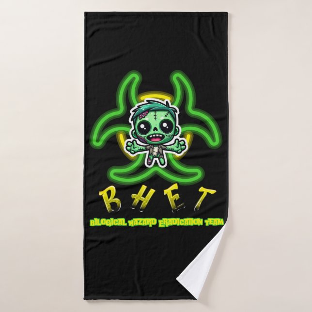 Niedlicher, lustiger Zombie Badehandtuch (Badehandtuch)