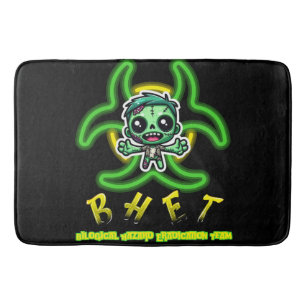 Niedlicher, lustiger Zombie Badematte