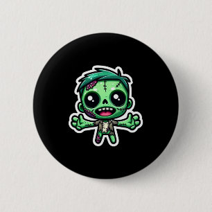 Niedlicher, lustiger Zombie Button