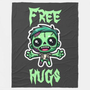 Niedlicher, lustiger Zombie Fleecedecke
