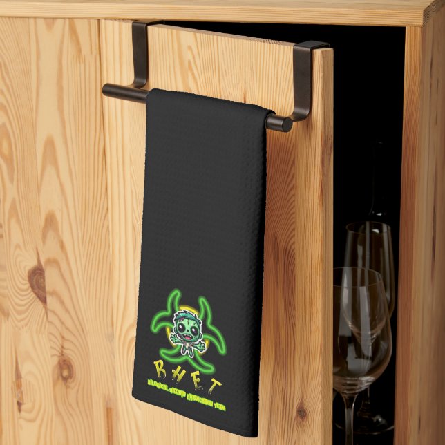 Niedlicher, lustiger Zombie Geschirrtuch (Drittel gefaltet)