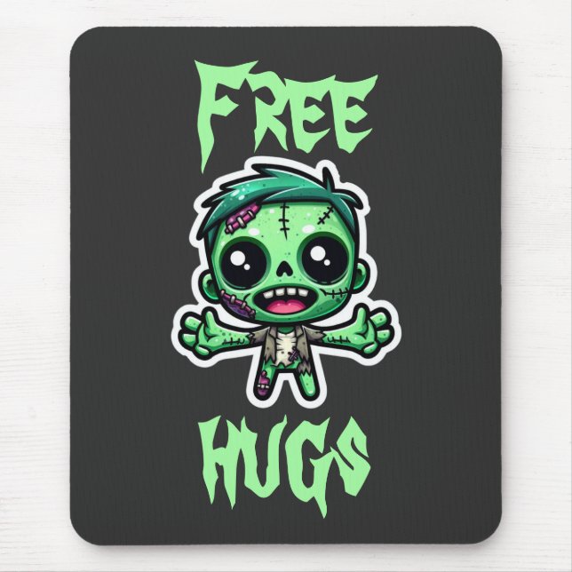 Niedlicher, lustiger Zombie Mousepad (Vorne)