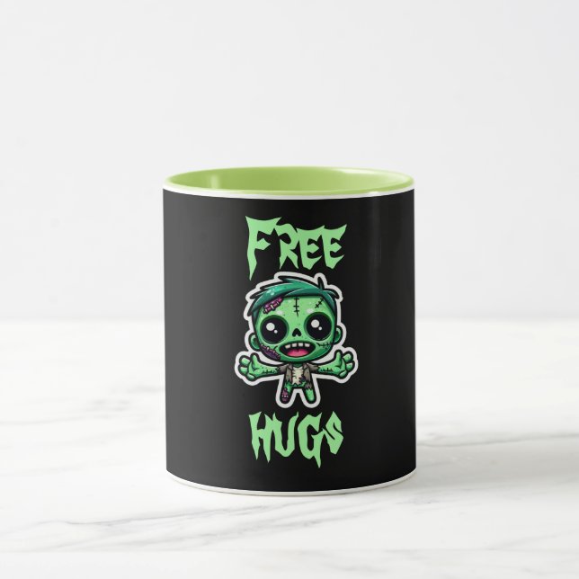 Niedlicher, lustiger Zombie Tasse (Zentrum)