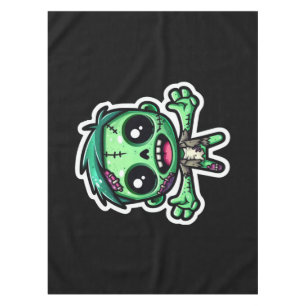Niedlicher, lustiger Zombie Tischdecke