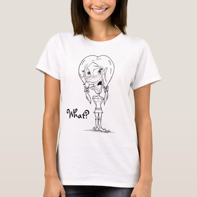Niedlicher Mädchen-Spaghetti-Bügel T-Shirt (Vorderseite)