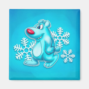 niedlicher Magnet des polaren Bären des Cartoon