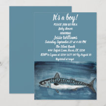 Niedlicher Makrele unter dem nautischen Blue Baby