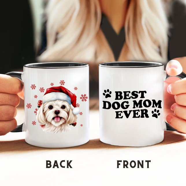 Niedlicher maltesischer Hund Personalisiert Tasse (Von Creator hochgeladen)
