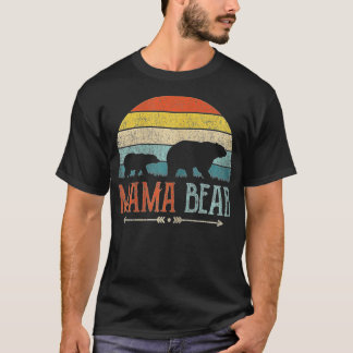 Niedlicher Mama Bär Vintage Mutter Tag Retro Mama T-Shirt