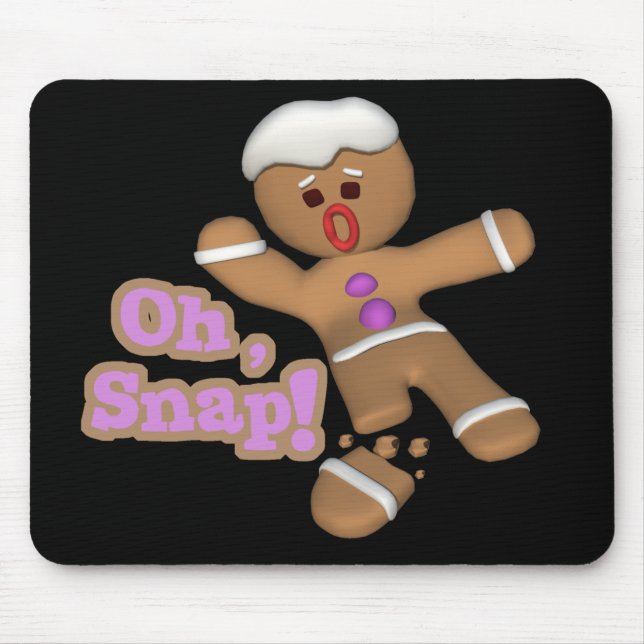 niedlicher Mann-Keks Mousepad (Vorne)