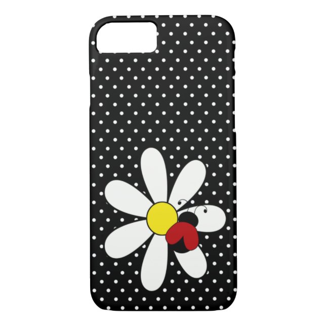 Niedlicher Marienkäfer-Gänseblümchen iPhone 7 Fall Case-Mate iPhone Hülle (Rückseite)