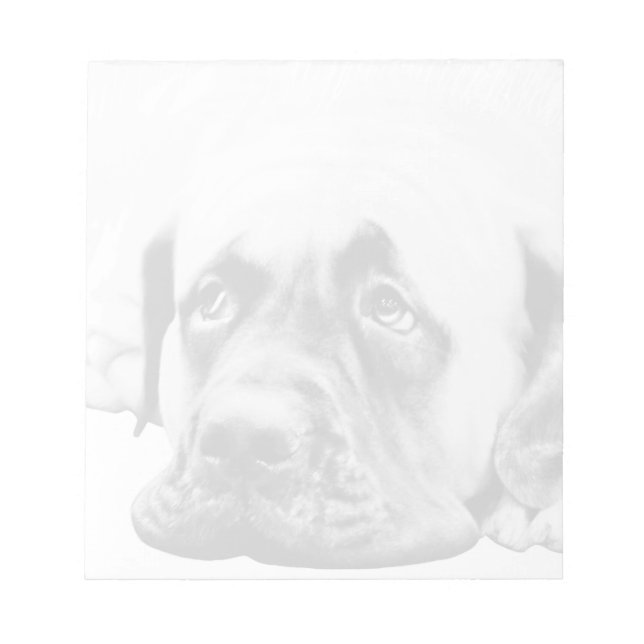 Niedlicher Mastiff Notizblock (Vorderseite)