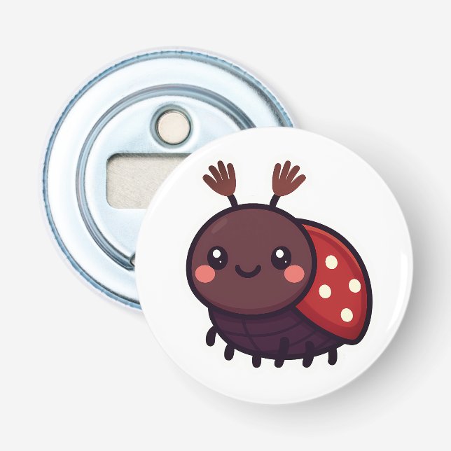 Niedlicher May-Käfer - Kawaii-Waldarm Flaschenöffner (Vorderseite)