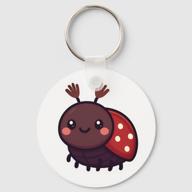 Niedlicher May-Käfer - Kawaii-Waldarm Schlüsselanhänger (Vorderseite)
