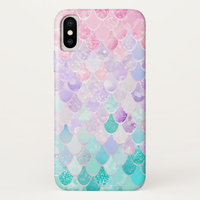 Niedlicher Meerjungfrau-Apple iphone Fall, Rosa, Case-Mate iPhone Hülle (Rückseite)