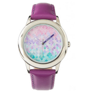 Niedlicher Meerjungfrau-Mädchen-Kinderschmuck, Armbanduhr
