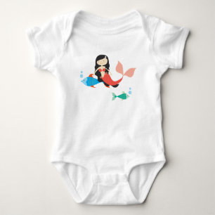 Niedlicher Meerjungfrau-und Baby Strampler