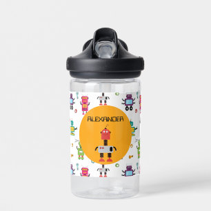 Niedlicher mehrfarbiger Roboter Kids Robot Individ Trinkflasche