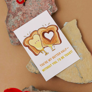 Niedlicher Melting Grillkäse Valentine Karte