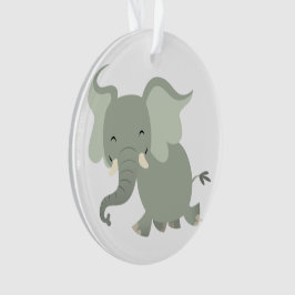 Niedlicher Merry-Cartoon Elephant Akrylendekor Ornament