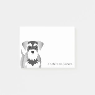 Niedlicher MiniaturSchnauzer Post-it Klebezettel