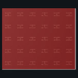 Niedlicher Minimalistischer Deep Red & Peach Name Geschenkpapier<br><div class="desc">Sie können die Schriftart,  Hintergrundbild und Farbe,  Buchstaben und Buchstaben leicht ändern.</div>